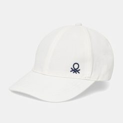 United Colors of Benetton șapcă culoarea alb