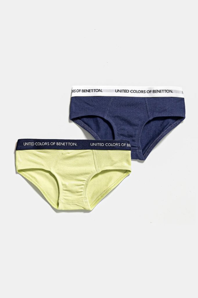 United Colors of Benetton slip copii 2-pack culoarea verde