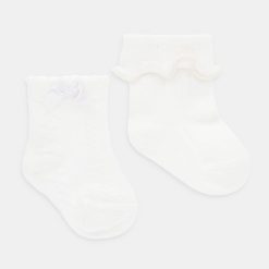 United Colors of Benetton șosete copii 2-pack culoarea bej