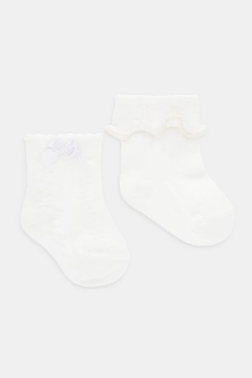 United Colors of Benetton șosete copii 2-pack culoarea bej