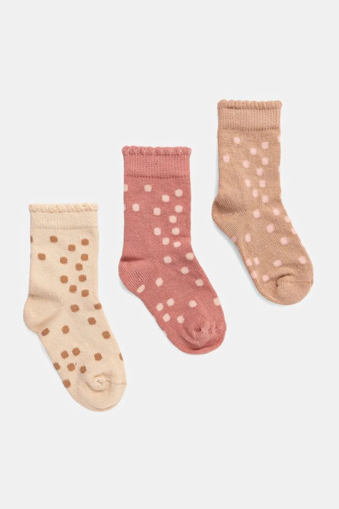 United Colors of Benetton șosete copii 3-pack culoarea bej