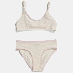 United Colors of Benetton sutien și chiloți pentru copii culoarea bej