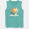 United Colors of Benetton top din bumbac pentru copii culoarea turcoaz