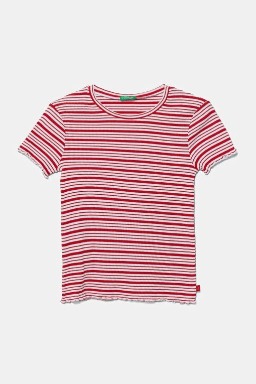 United Colors of Benetton tricou copii culoarea rosu