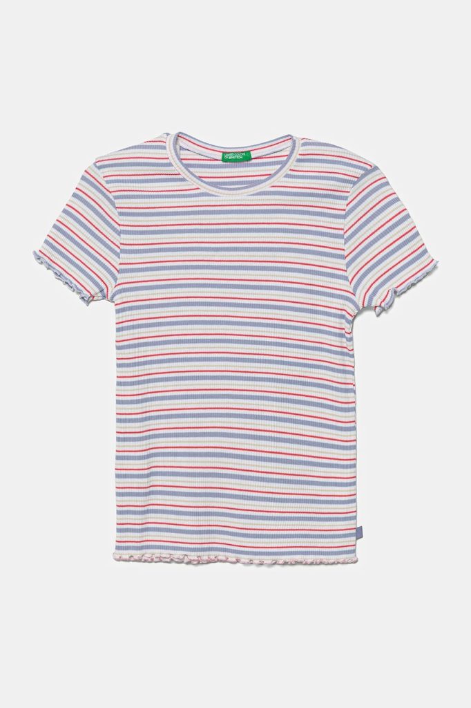 United Colors of Benetton tricou copii culoarea violet