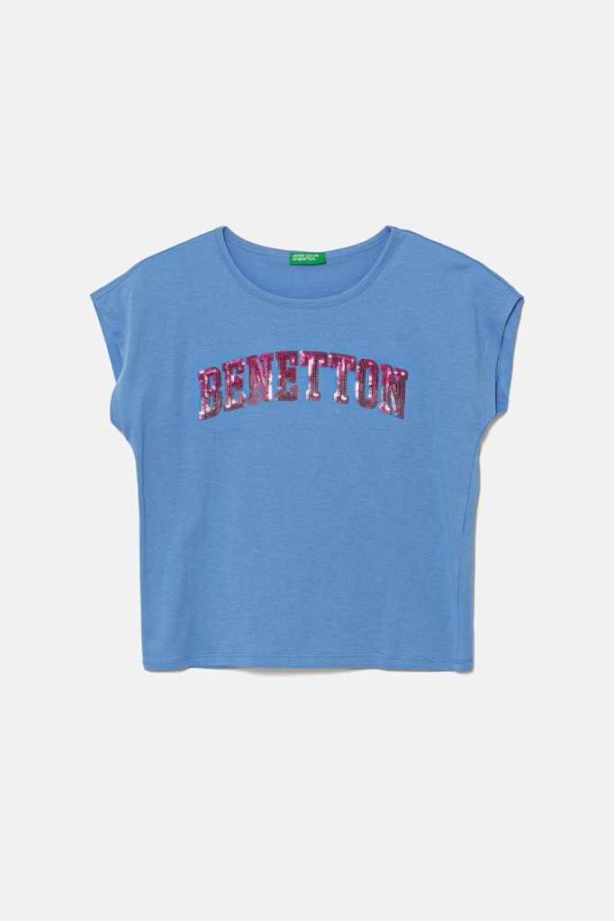 United Colors of Benetton tricou de bumbac pentru copii 3I1XC10P1-Îmbrăcăminte