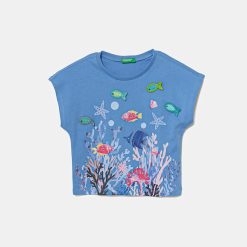 United Colors of Benetton tricou de bumbac pentru copii 3I1XG10JH-Îmbrăcăminte