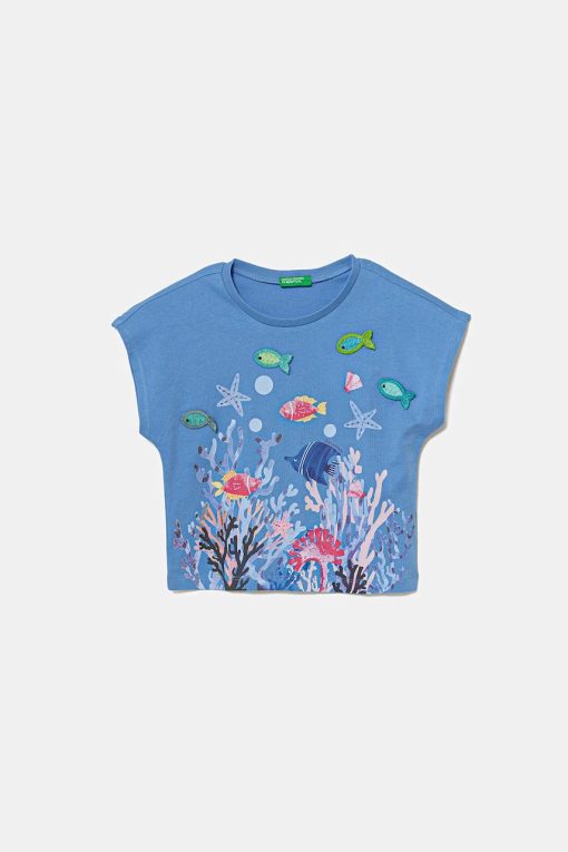 United Colors of Benetton tricou de bumbac pentru copii 3I1XG10JH-Îmbrăcăminte