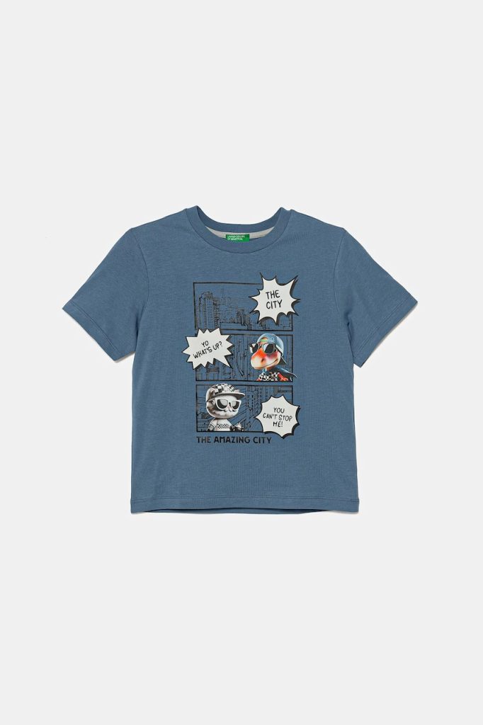 United Colors of Benetton tricou de bumbac pentru copii cu imprimeu
