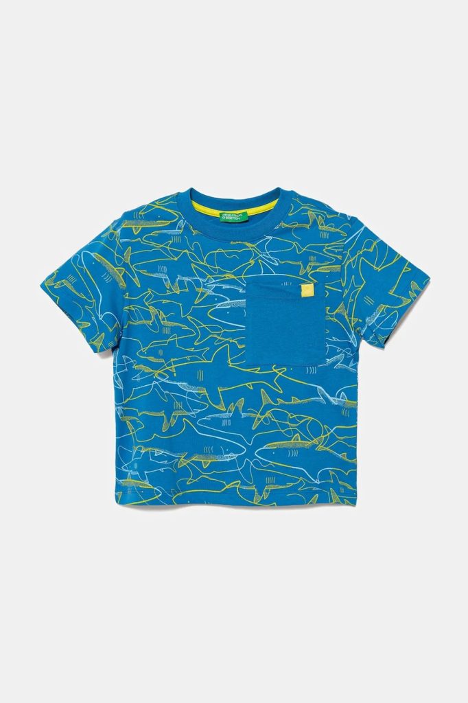 United Colors of Benetton tricou de bumbac pentru copii cu imprimeu