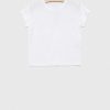 United Colors of Benetton tricou de bumbac pentru copii culoarea alb