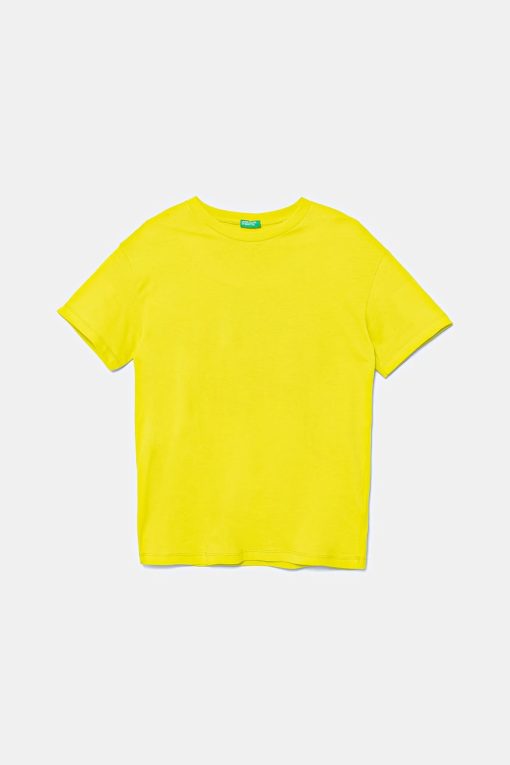 United Colors of Benetton tricou de bumbac pentru copii culoarea verde