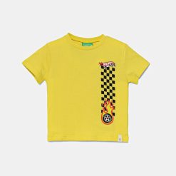 United Colors of Benetton tricou de bumbac pentru copii culoarea verde