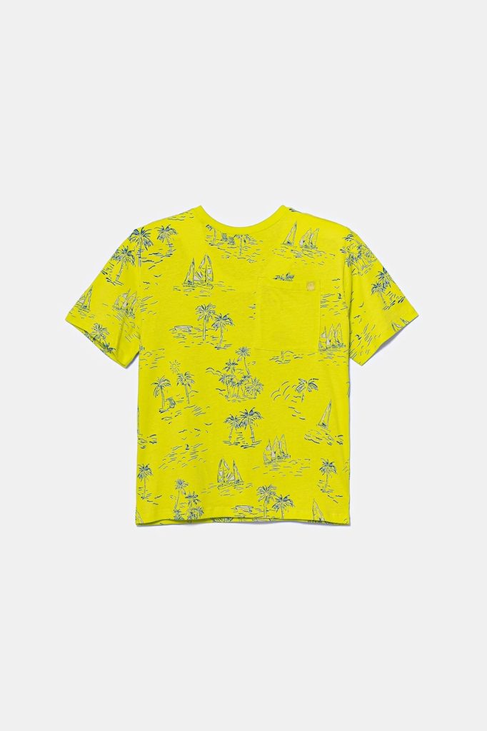 United Colors of Benetton tricou de bumbac pentru copii culoarea verde