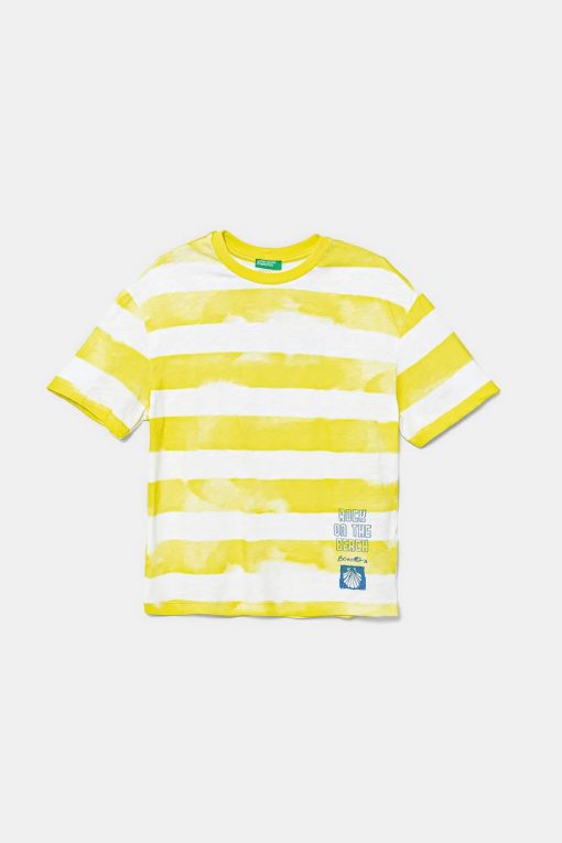United Colors of Benetton tricou de bumbac pentru copii culoarea verde