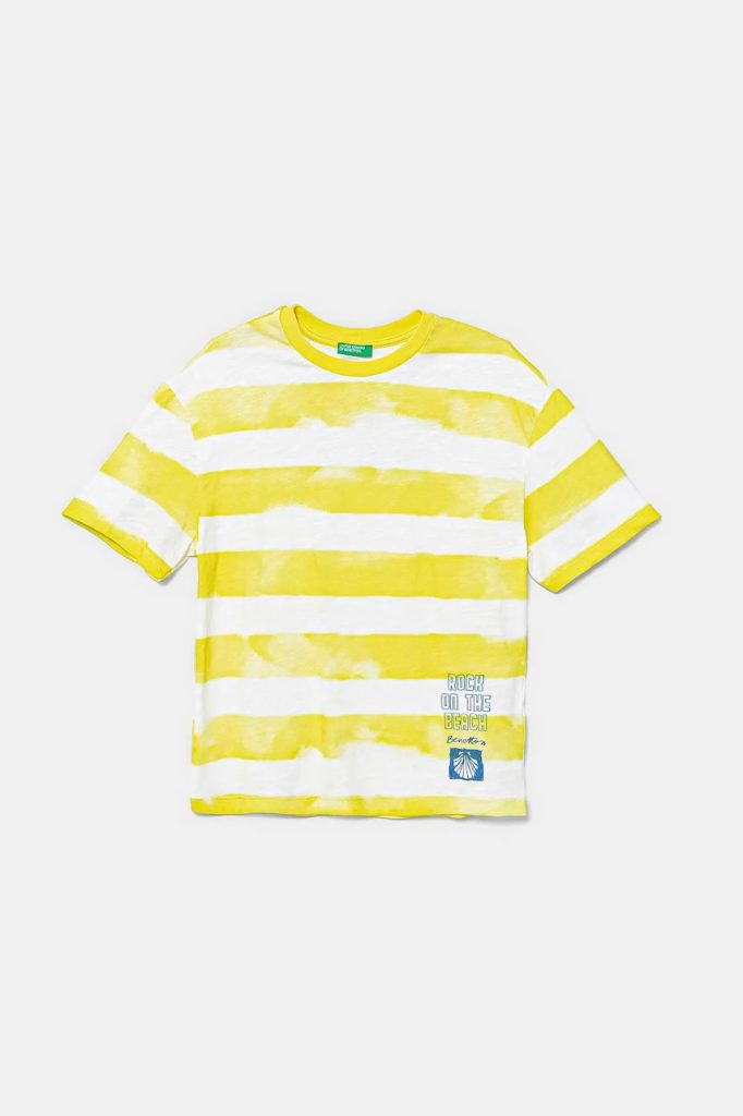 United Colors of Benetton tricou de bumbac pentru copii culoarea verde