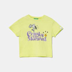 United Colors of Benetton tricou de bumbac pentru copii culoarea verde