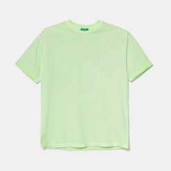 United Colors of Benetton tricou de bumbac pentru copii culoarea verde