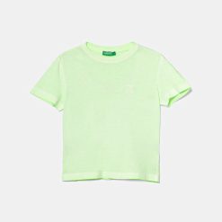 United Colors of Benetton tricou de bumbac pentru copii culoarea verde