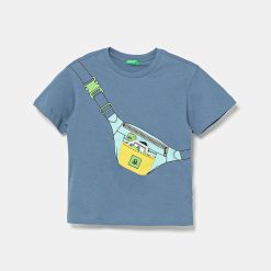 United Colors of Benetton tricou din bumbac cu imprimeu