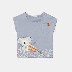 United Colors of Benetton tricou din bumbac pentru bebelusi 3I1XA105X-Îmbrăcăminte