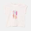 United Colors of Benetton tricou din bumbac pentru bebelusi culoarea roz