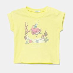 United Colors of Benetton tricou din bumbac pentru bebelusi culoarea verde