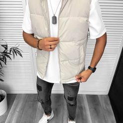 Vesta barbati casual  bej 5178-Veste > Veste barbati sport