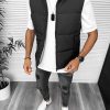 Vesta barbati casual  neagra 5178-Veste > Veste barbati sport