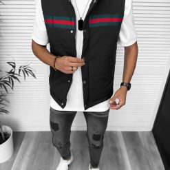 Vesta barbati casual  neagra 5222-Veste > Veste barbati sport