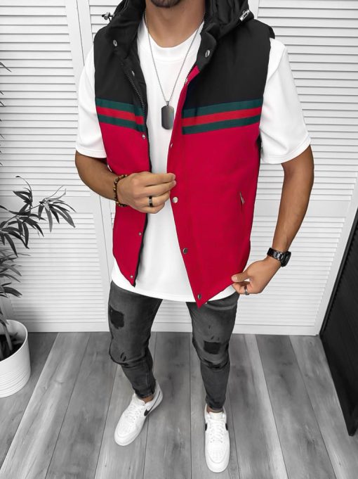 Vesta barbati casual  rosie 5222-Veste > Veste barbati sport