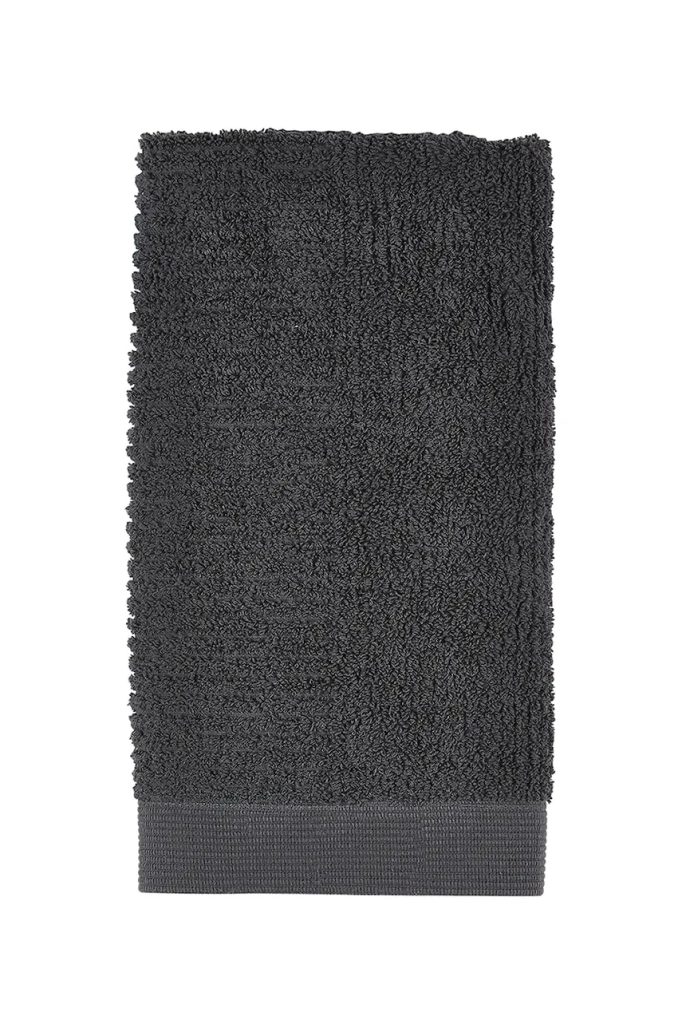 Zone Denmark prosop mediu din bumbac Classic 50 x 100 cm culoarea negru-Prosoape
