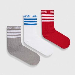 adidas Originals șosete 3-pack culoarea gri IU2680-Şosete