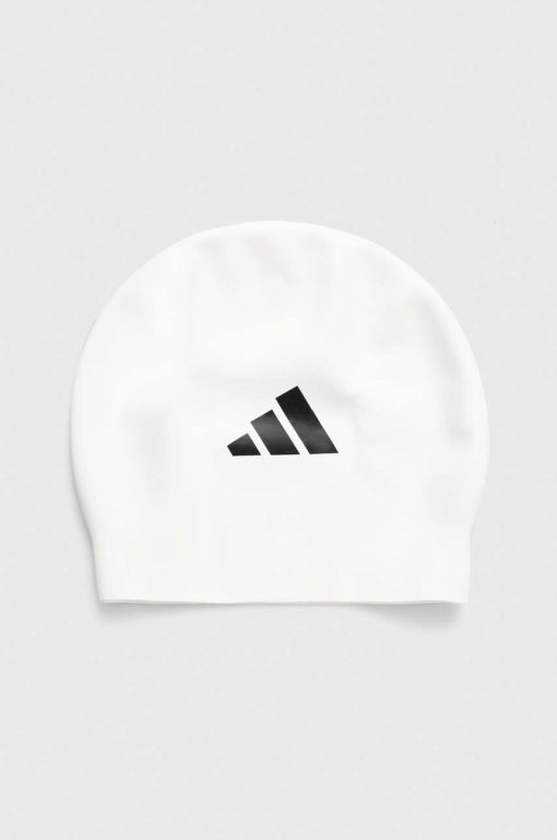 adidas Performance cască de înot 3-Stripes culoarea alb IU1902-Accesorii înot