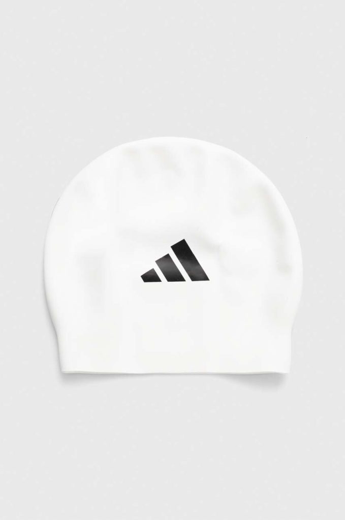 adidas Performance cască de înot 3-Stripes culoarea alb IU1902-Accesorii înot