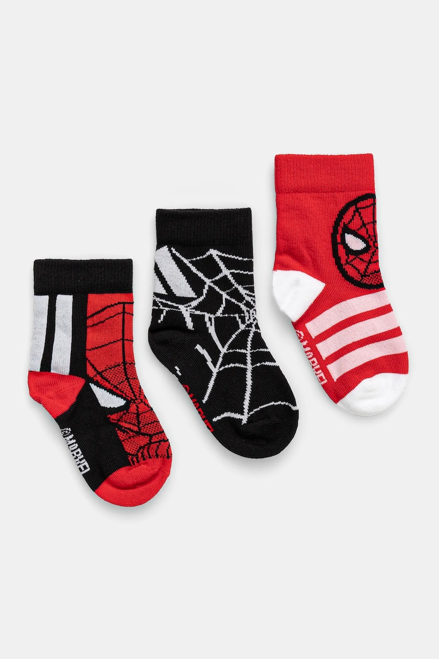 adidas Performance sosete copii MRVL 3-pack culoarea rosu