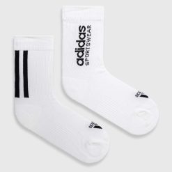 adidas șosete 2-pack culoarea alb IQ4149-Şosete