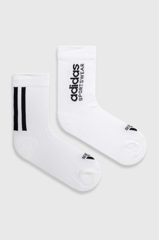 adidas șosete 2-pack culoarea alb IQ4149-Şosete