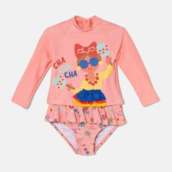 zippy costum de baie din două piese pentru bebelusi culoarea portocaliu-Îmbrăcăminte
