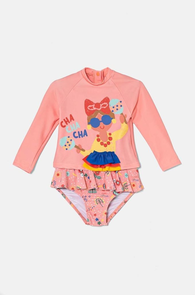 zippy costum de baie din două piese pentru bebelusi culoarea portocaliu-Îmbrăcăminte