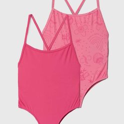 zippy costum de baie dintr-o bucată pentru copii 2-pack culoarea roz-Îmbrăcăminte