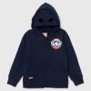 zippy hanorac de bumbac pentru copii culoarea albastru marin