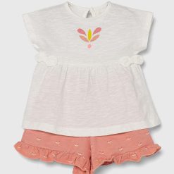 zippy set de bumbac pentru bebelusi culoarea portocaliu-Îmbrăcăminte