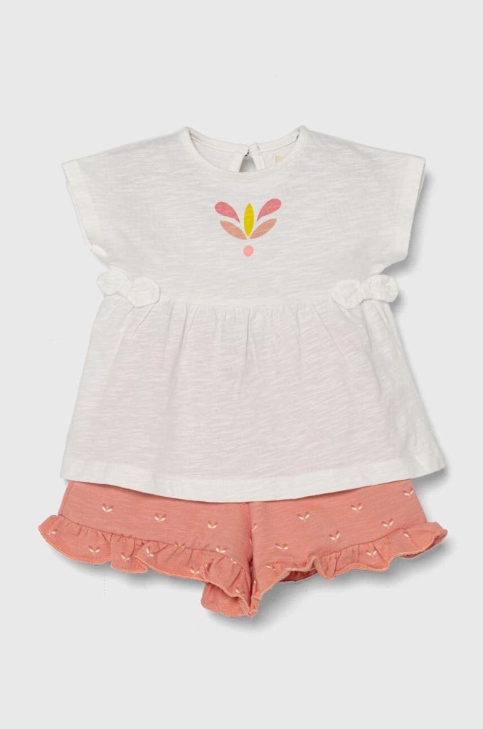 zippy set de bumbac pentru bebelusi culoarea portocaliu-Îmbrăcăminte