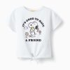 zippy tricou de bumbac pentru copii culoarea alb-Îmbrăcăminte