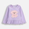 Coccodrillo bluză bebe culoarea violet