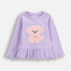 Coccodrillo bluză bebe culoarea violet