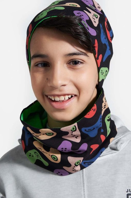 Coccodrillo sapca reversibila pentru copii din tesatura neteda-Accesorii