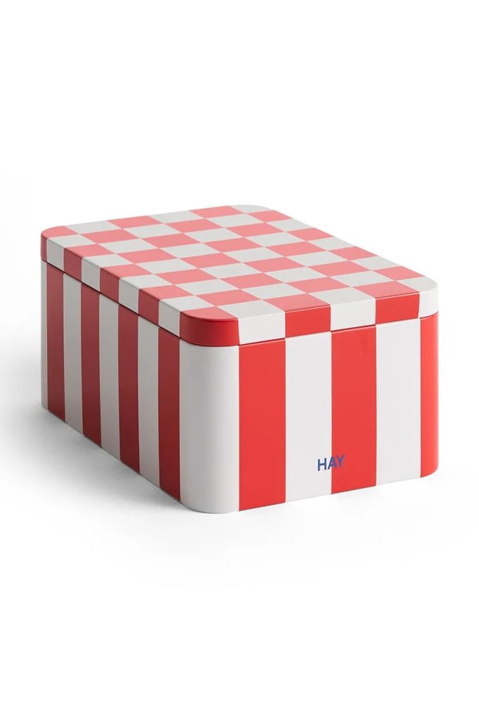 HAY recipient cu capac Tin Container S/17 x 11