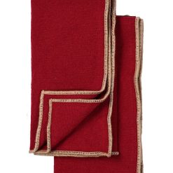 Sagaform șervețele de bumbac Edith 45 x 45 cm 2-pack culoarea bordo-Textile bucătărie